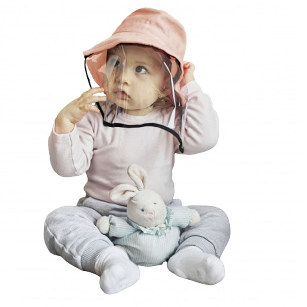 Gorro Protector Facial para Bebé Melón