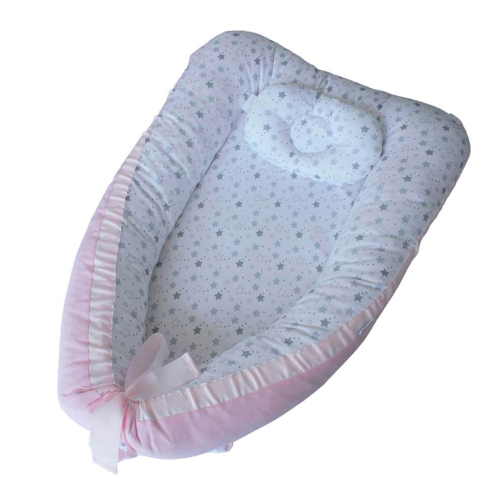 Cuna Colecho Estándar Estrellas Maternelle Rosado