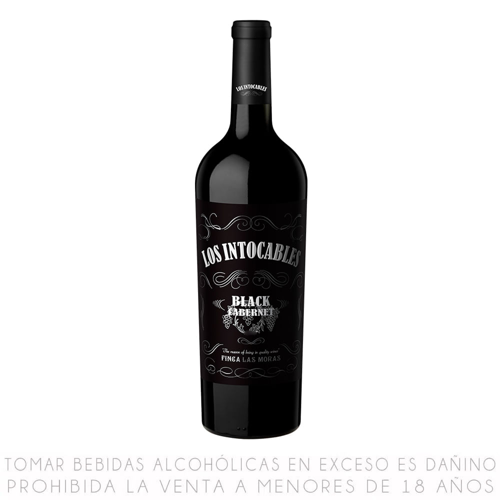 Vino Tinto Cabernet Sauvignon Los Intocables Botella 750ml