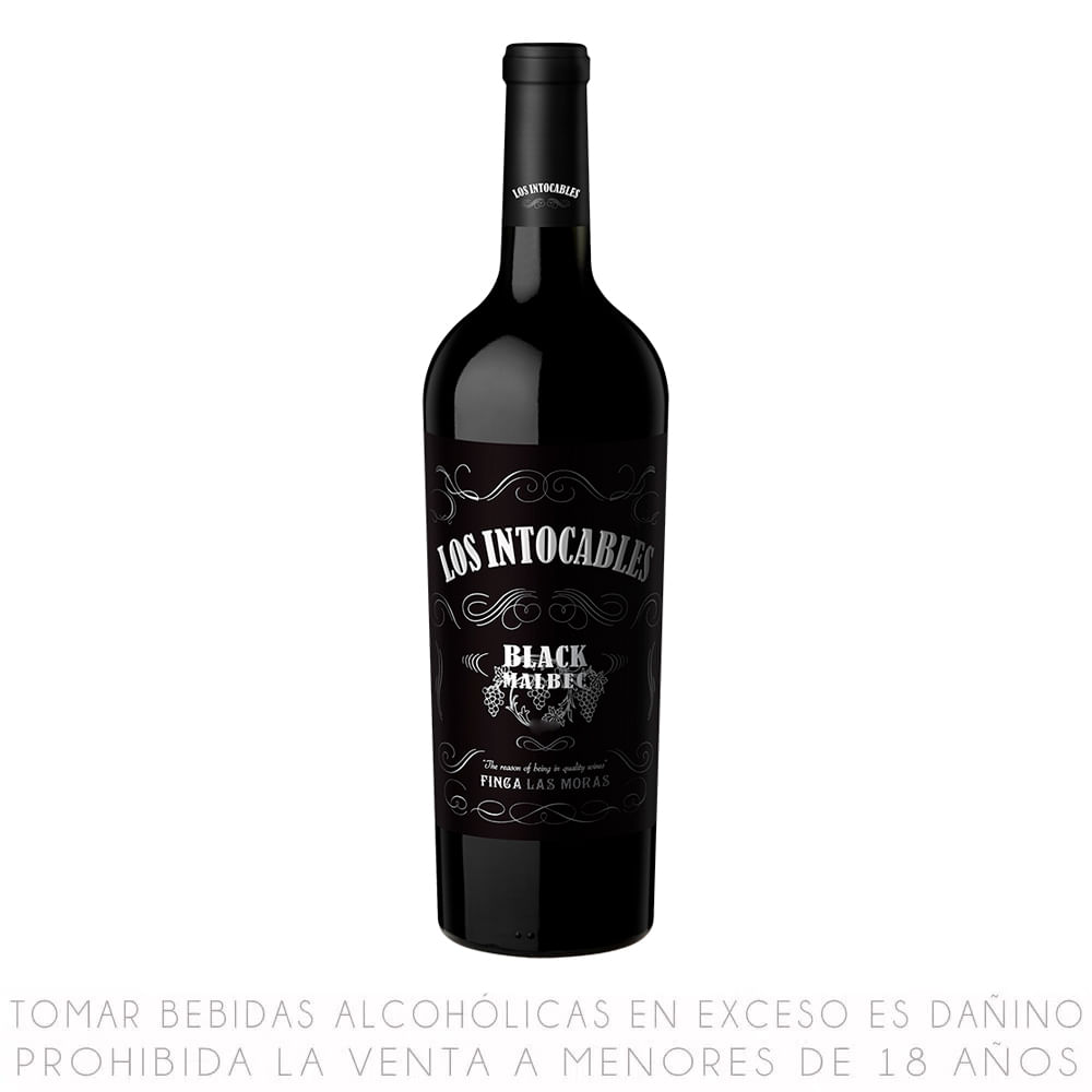 Vino Tinto Malbec Los Intocables Botella 750ml