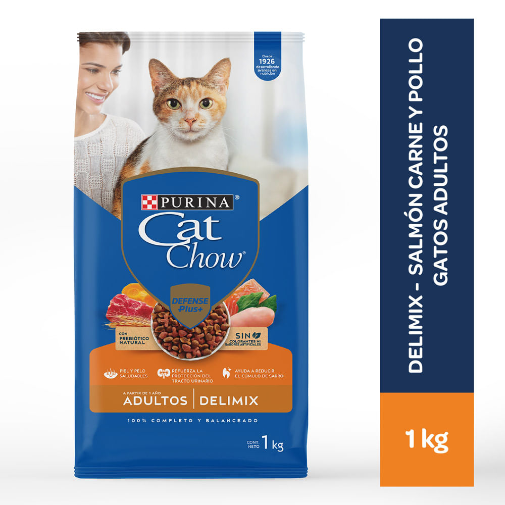 Alimento para Gatos Adultos Delimix Bolsa 1 Kg