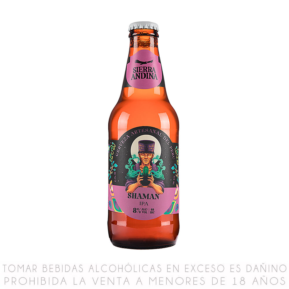 Cerveza Artesanal Sierra Andina Shaman Botella 330ml