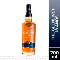 Whisky Single Malt The Glenlivet 18 Años Botella 700ml