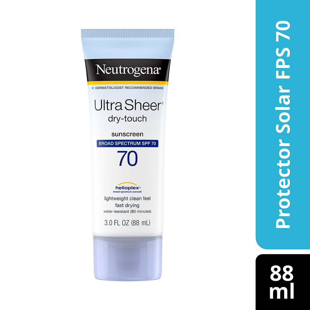 Protector Solar en Crema FPS 70 Ultra Sheer Dry Touch Tubo 88 ml