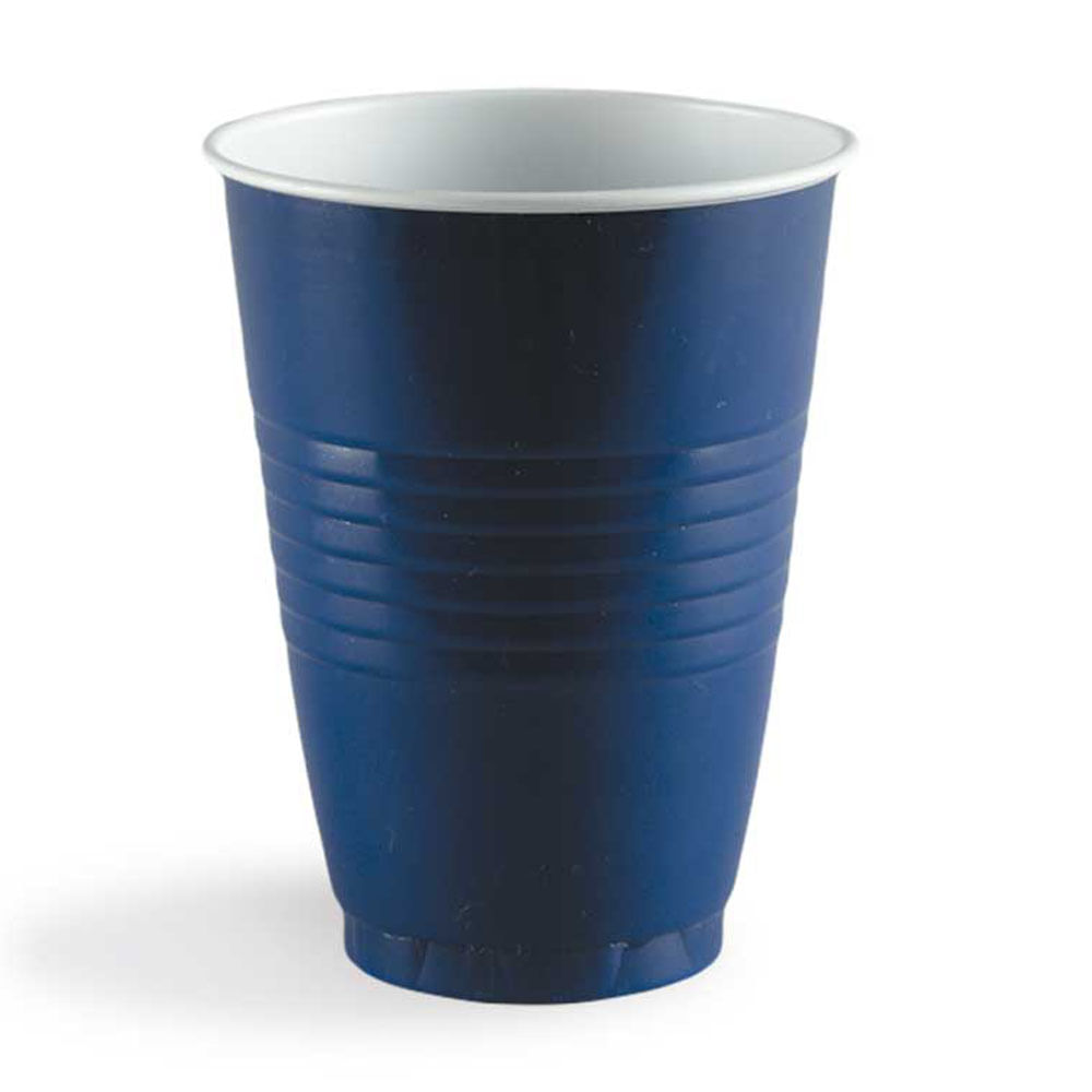 Vaso Descartable 207 ml Paquete 12 unid Azul Vivo