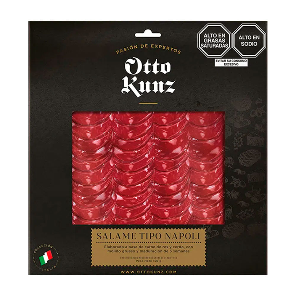 Salame Tipo Napolitano Otto Kunz paquete 150 g