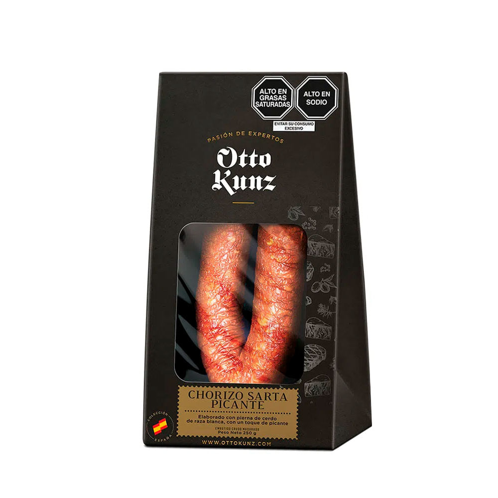 Chorizo Sarta Picante Otto Kunz Paquete 250 g