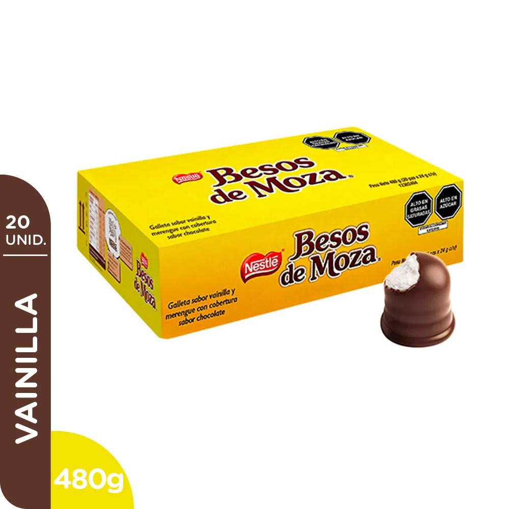 Beso de Moza Vainilla Nestlé Caja 20 unid