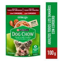 Dog Chow Alimento Húmedo para Perros Adultos Cordero Doypack 100 g
