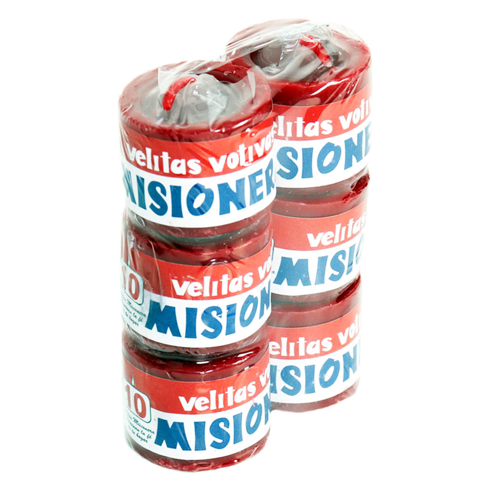 Vela Votiva Tipo 10 6 unid