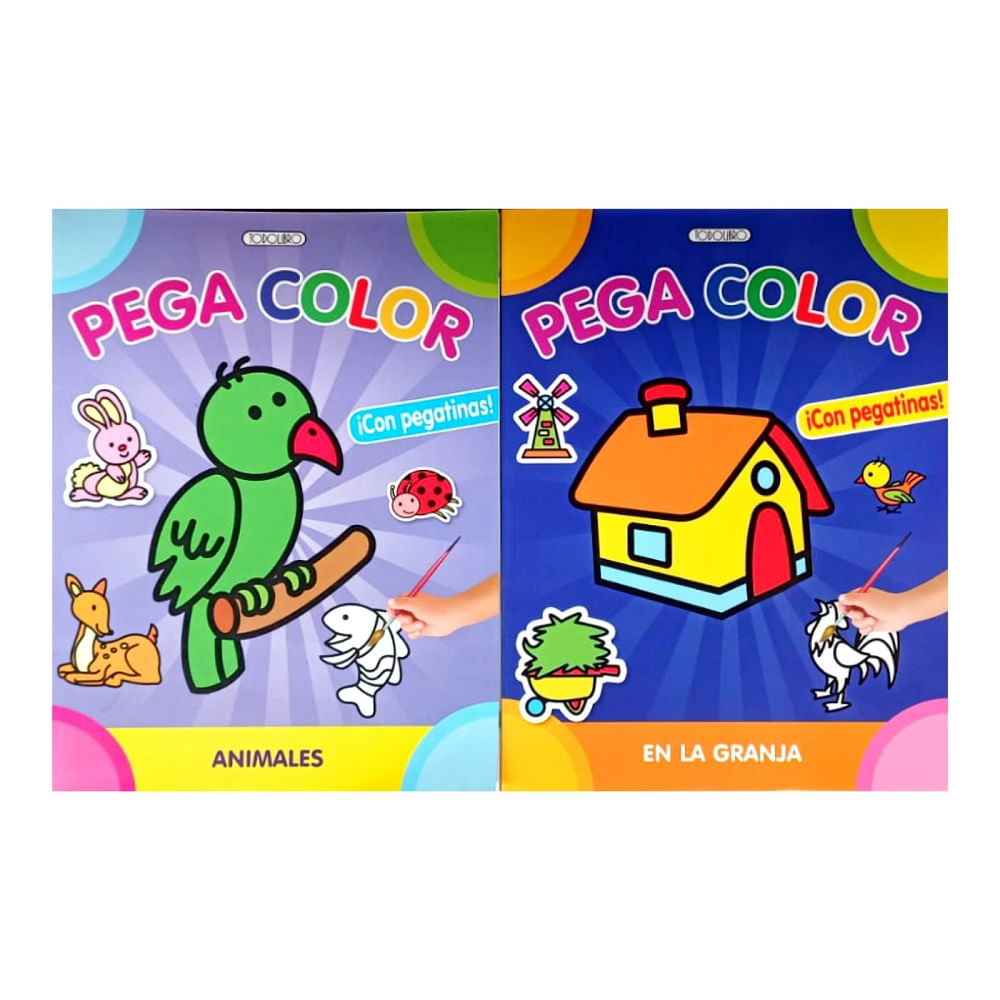 Pack x2 Libro Actividades Pega Color