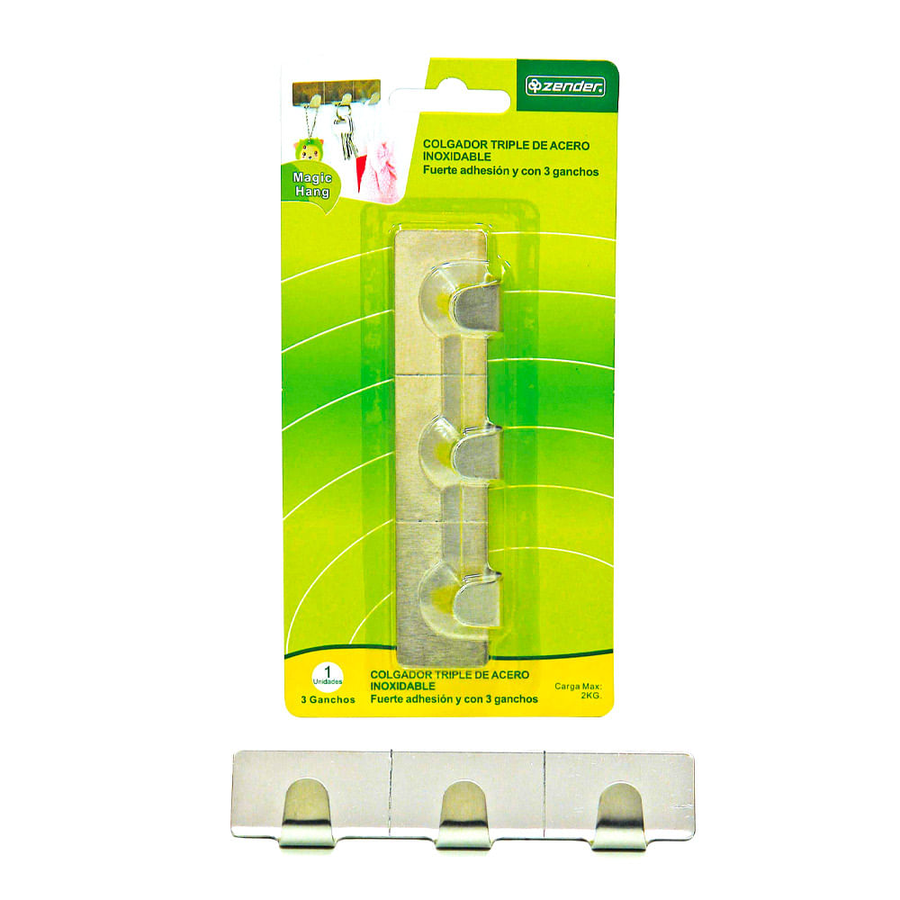 Colgador Triple de Acero