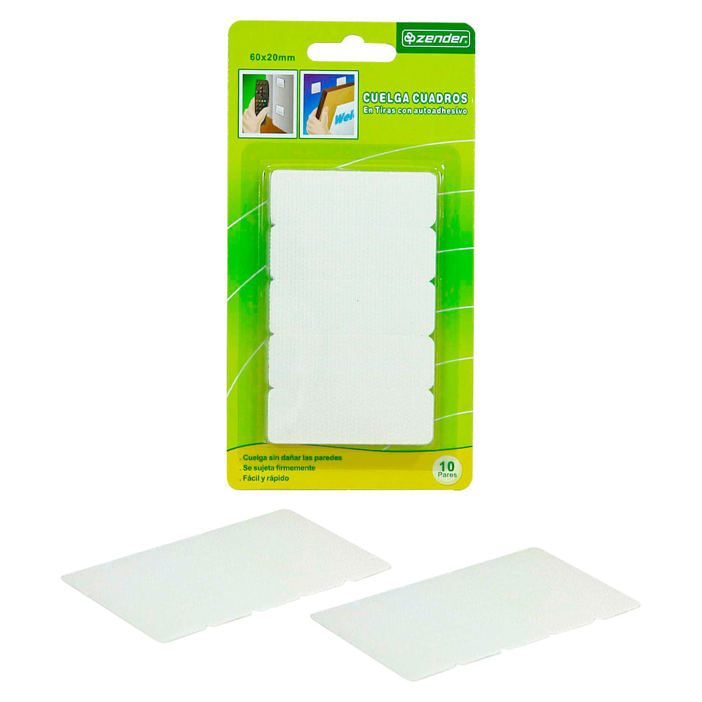 Cualga Cuadros Velcro X 10 Pares