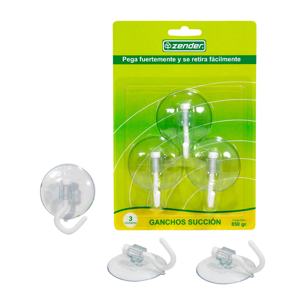 Gancho Succion X 3 unid