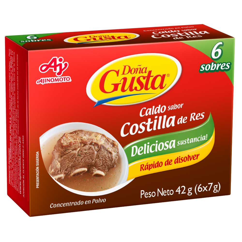 Caldo de Costilla Doña Gusta Caja 6un
