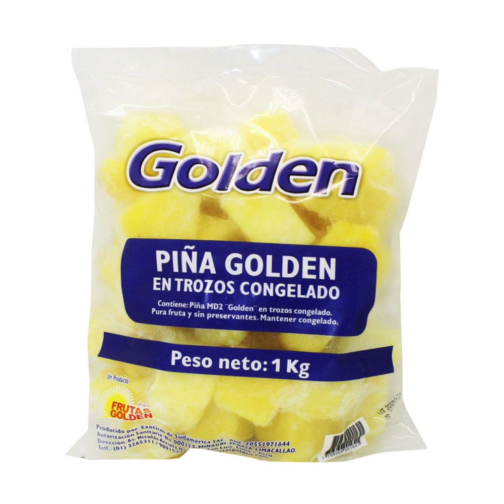 Piña Golden en Trozos Congelados 1kg