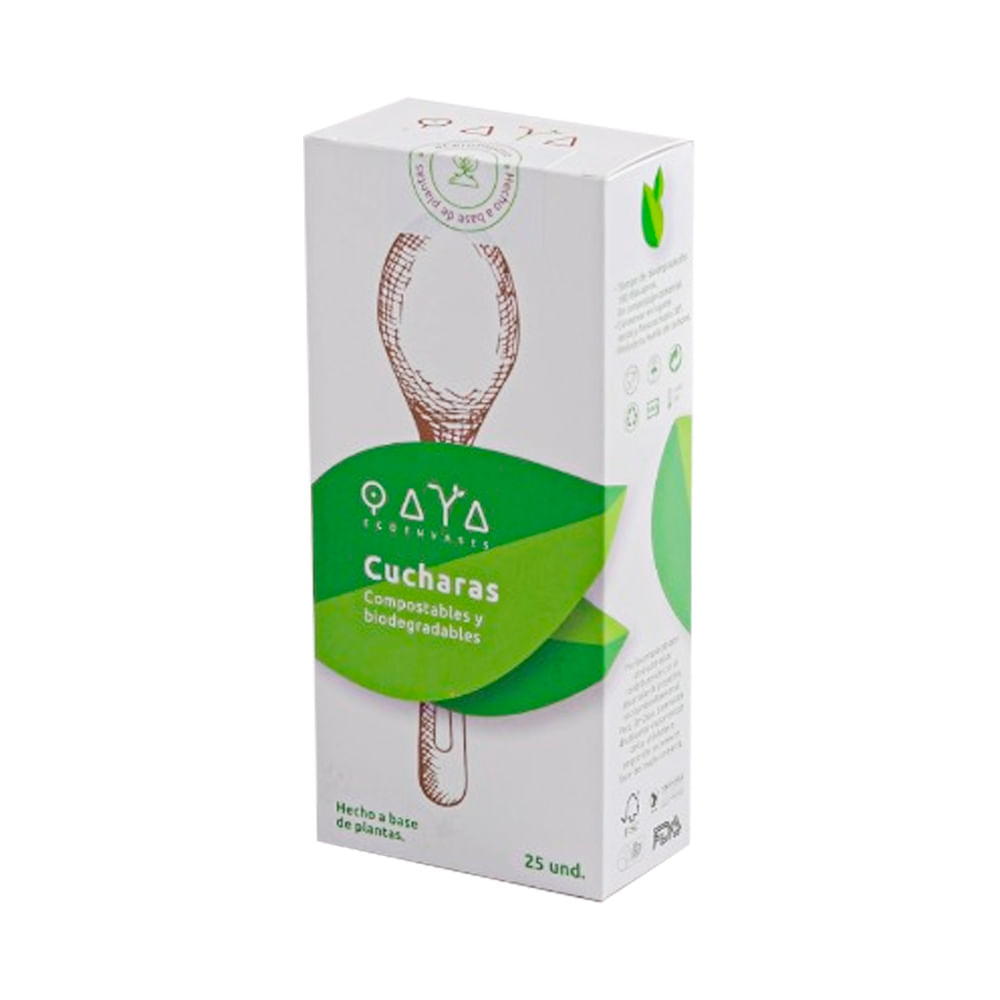 Cuchara Descartable Qaya 25un