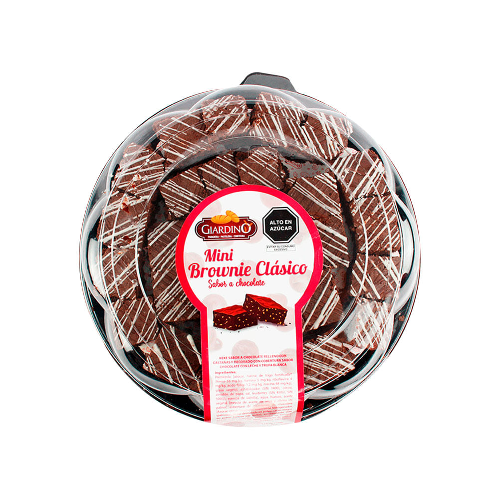 Mini Brownie Clásico Giardino 60un.