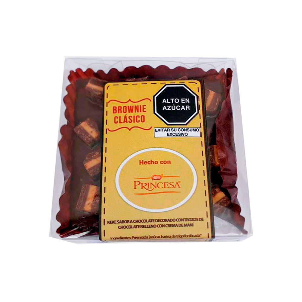 Brownie Clásico con Chocolate Princesa Giardino