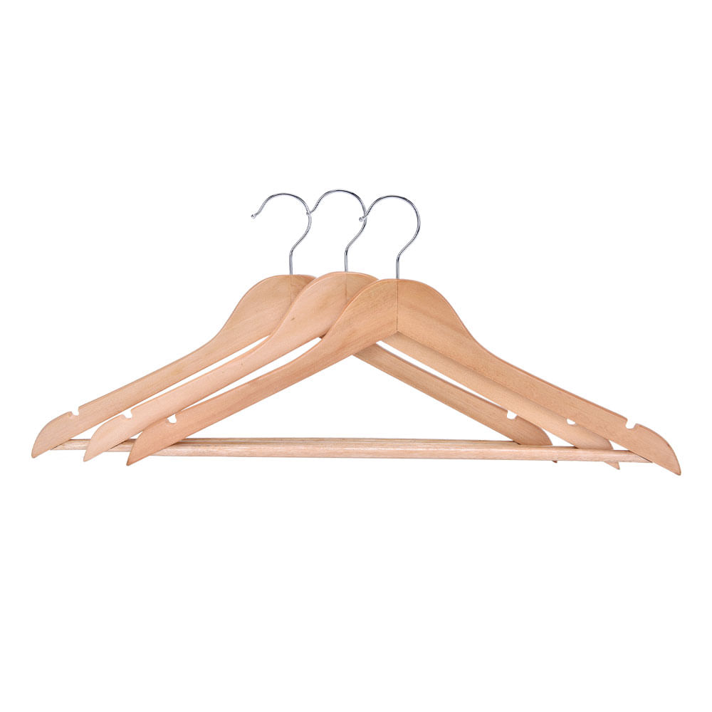 Krea Colgadores de Madera Pack 3 unid