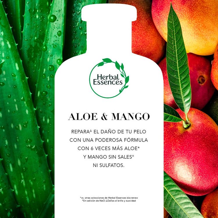 Shampoo Herbal Essences 6X Aloe & Mango 400ml Wong