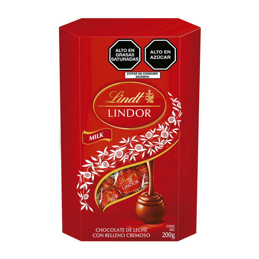 Bombones con Relleno Cremoso Lindt Lindor 200g