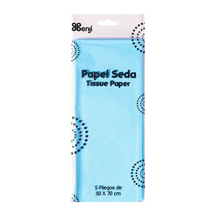 Papel-de-Seda-50-x-70cm-Benji-5un-Celeste-1-30758 Papel-de-Seda-50-x-70cm-Benji-5un-Celeste-1-30758