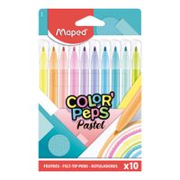 Plumones Maped Color Pastel 10 uni con Estuche