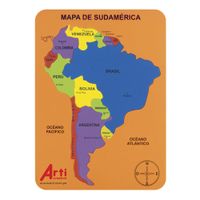Juego Didáctico Mapa de Sudamérica Arti Creativo