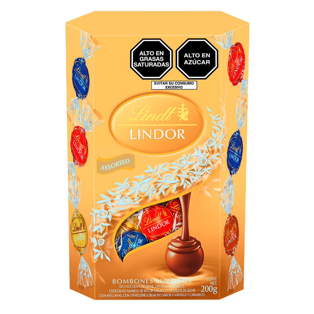 Bombones con Rellenos Surtidos Lindt Lindor 200g