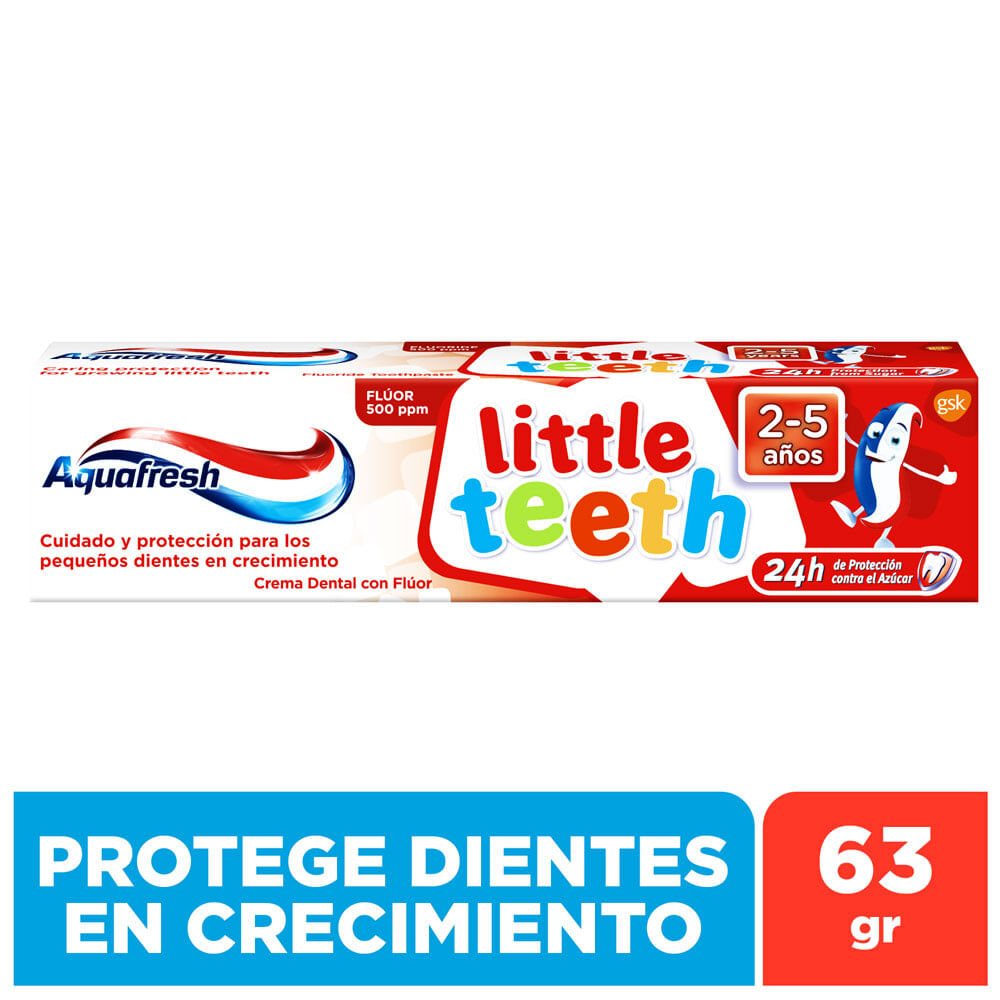 Crema Dental Aquafresh Little Teeth 63g