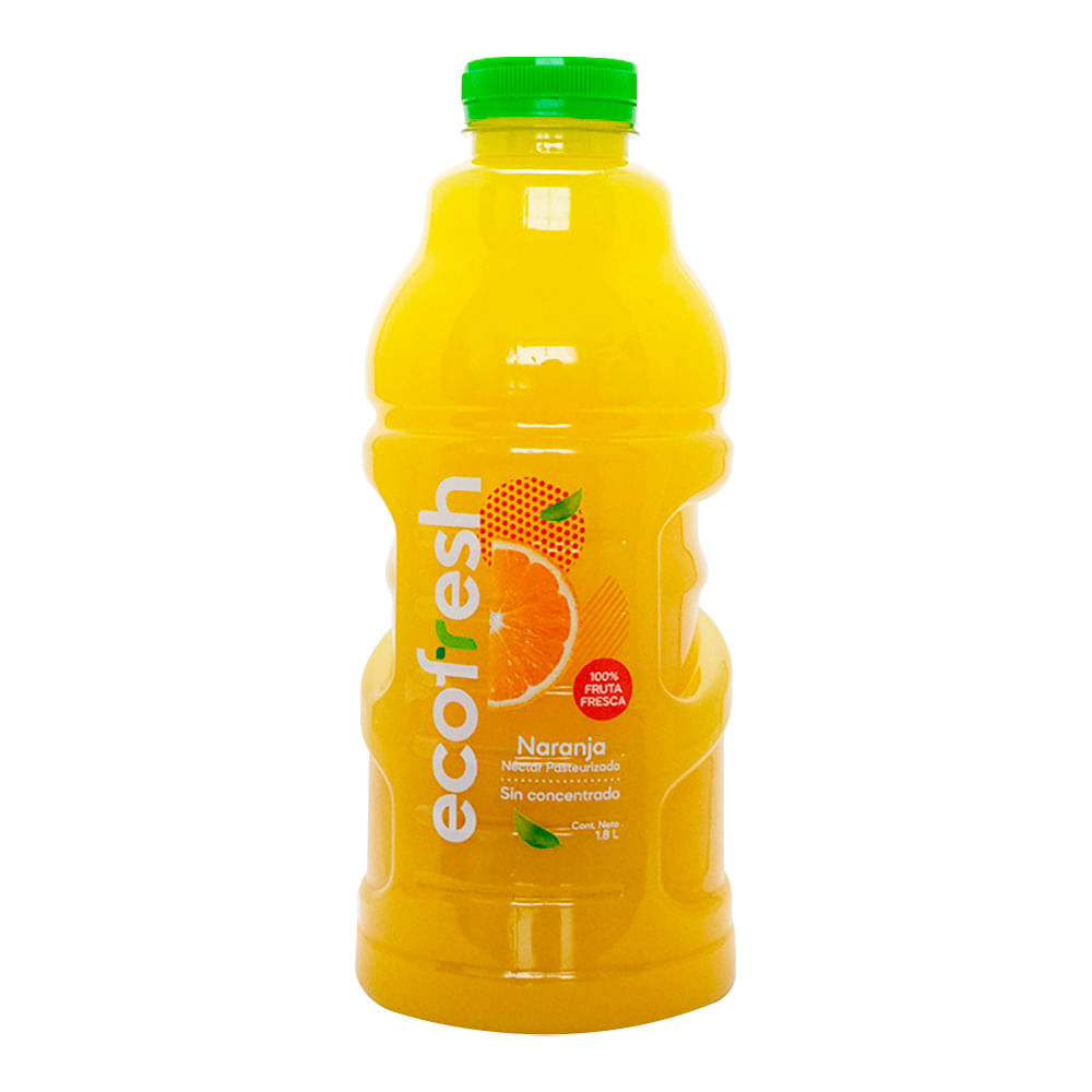 Néctar de Naranja Bajo en Calorías Ecofresh Botella 1.8L