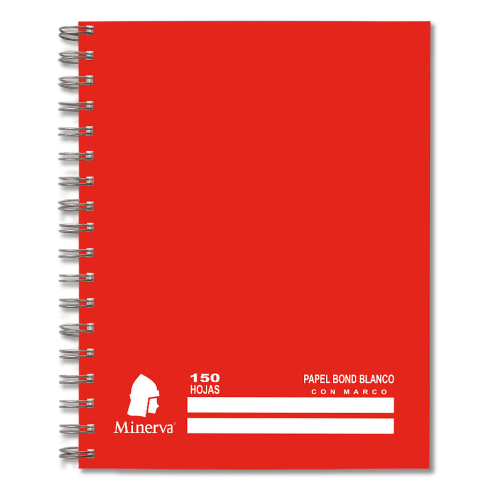 Cuaderno Anillado Cuadriculado A4 Minerva 150 Hojas Minerva Sólido Surtido