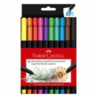 Marcador Faber Castell Supersoft 10 un.