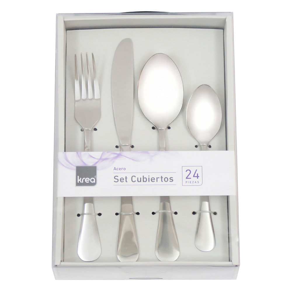 Cubiertos Krea 24 Piezas