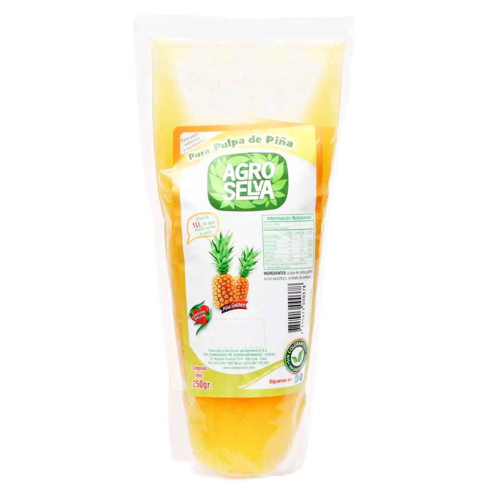 Pulpa de Piña Golden Agroselva Doypack 250g