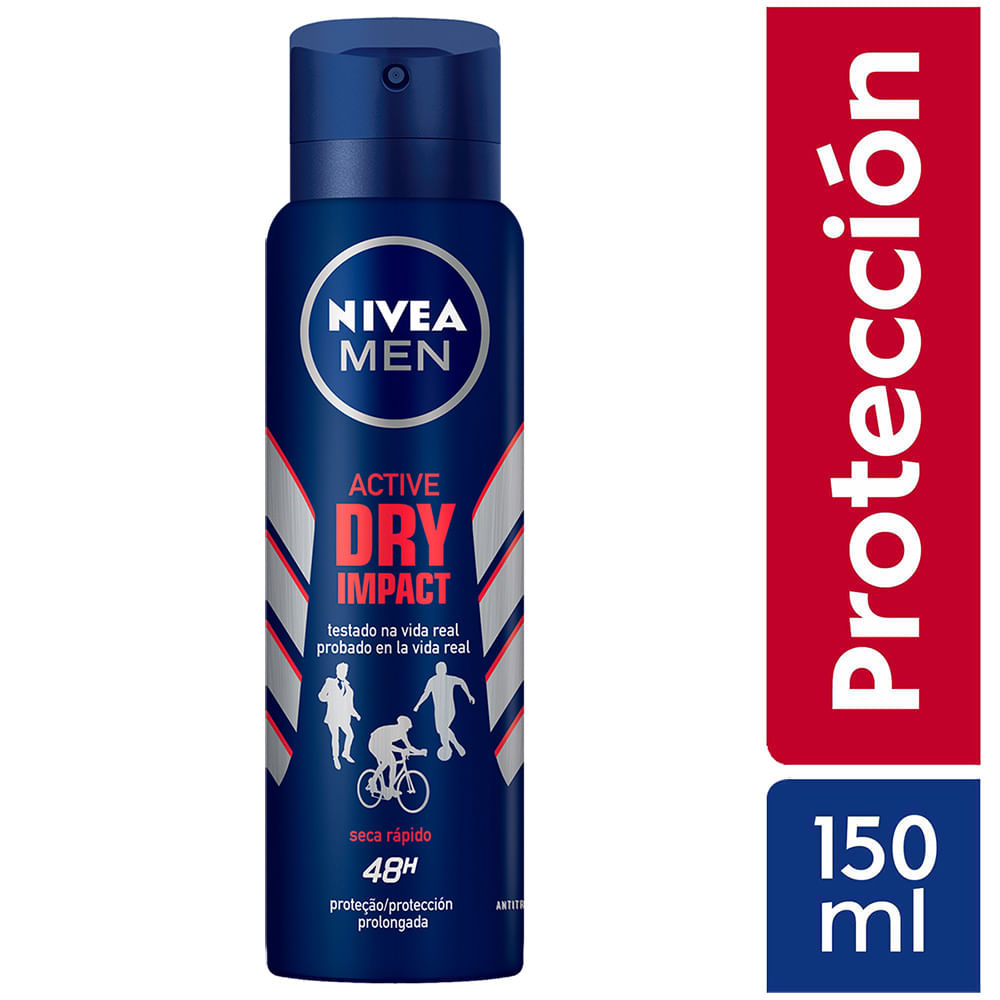 Antitranspirante Aerosol Nivea Men Active Dry Impact 150ml