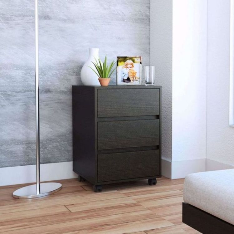 Cajonera 3 Cajones Decohome Office Wengue Wong