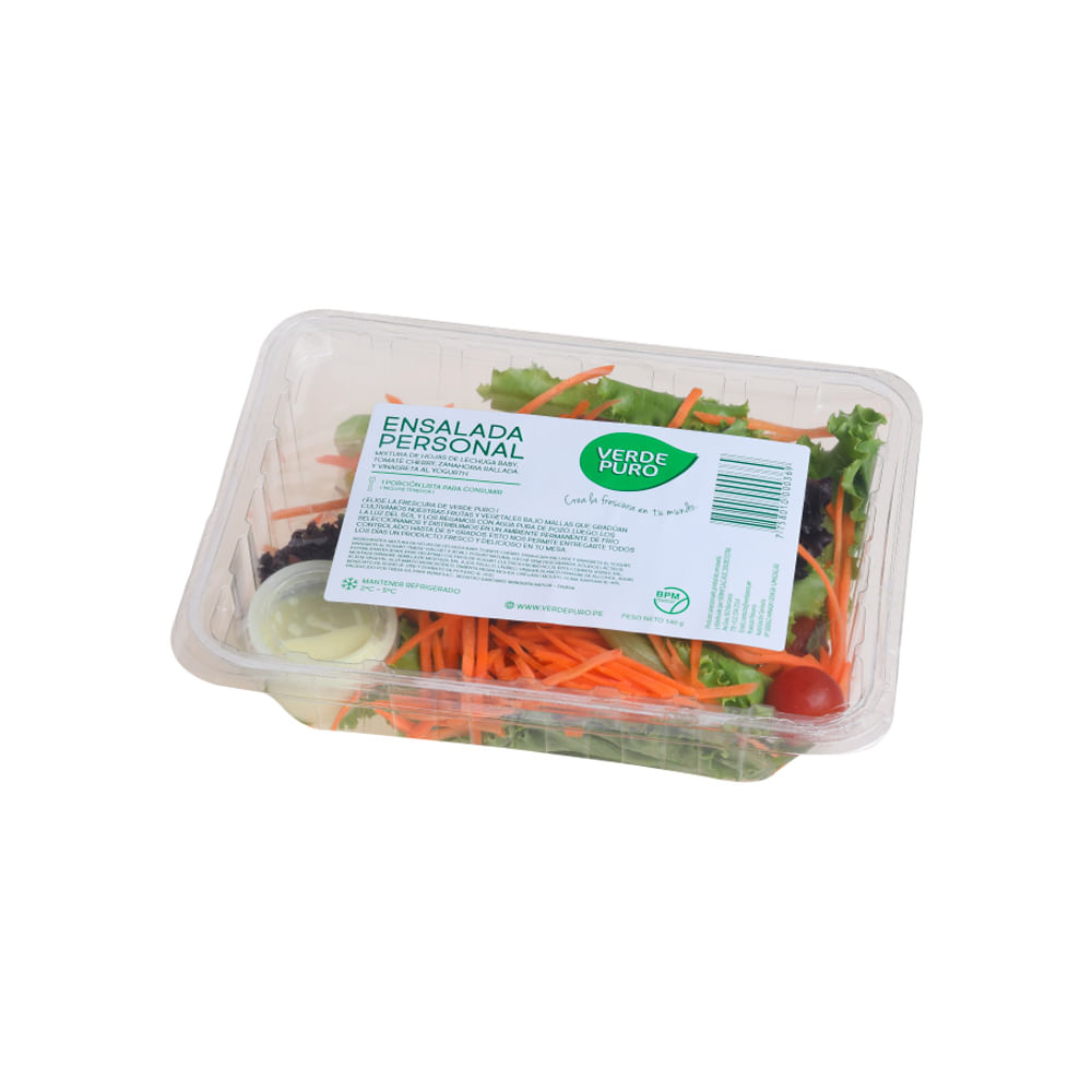 Ensalada Personal Verde Puro 140g