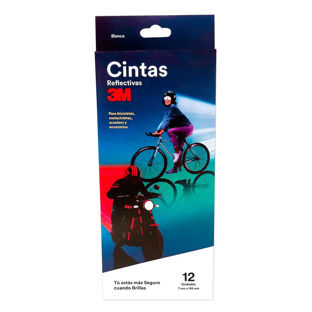 Cintas Reflectivas 3M 12un. Blanco