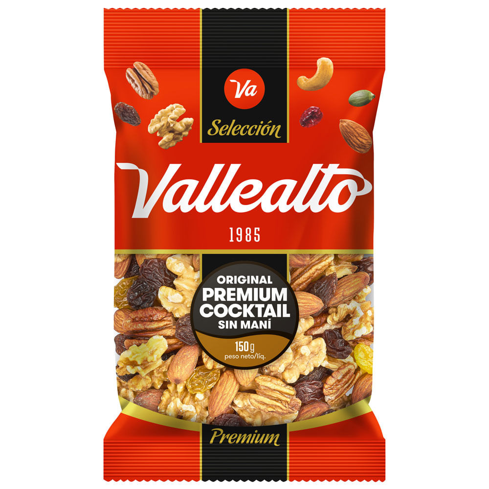 Premium Cocktail Sin Maní Original Vallealto 150g