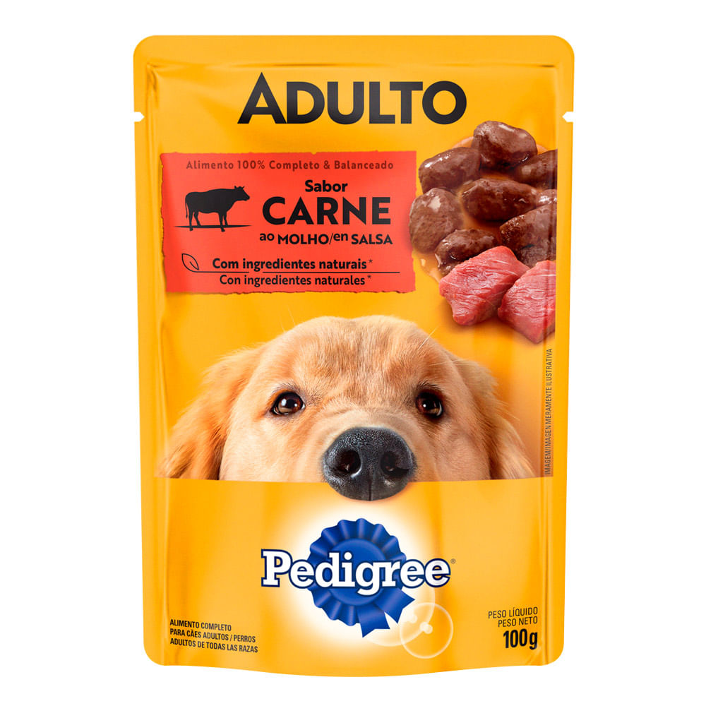 Alimento Húmedo para Perros Adultos Pedigree Carne 100g