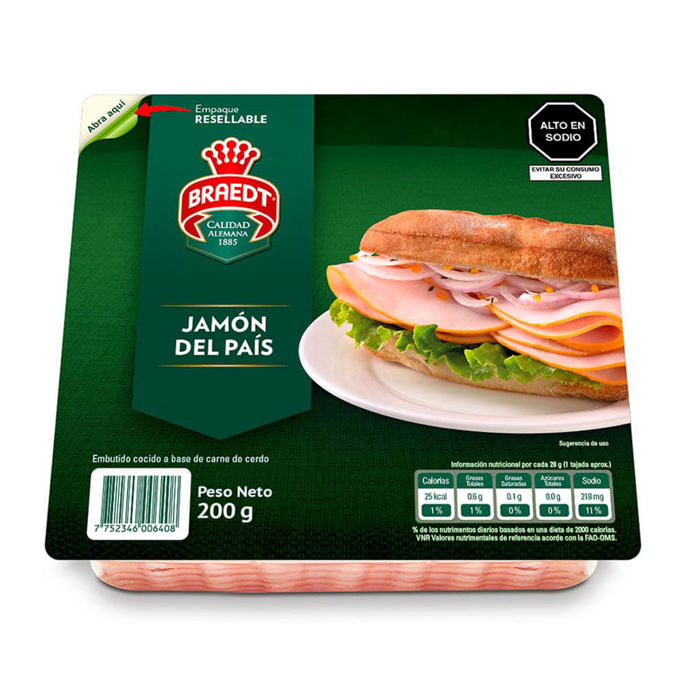 Jamón del País Braedt 200g