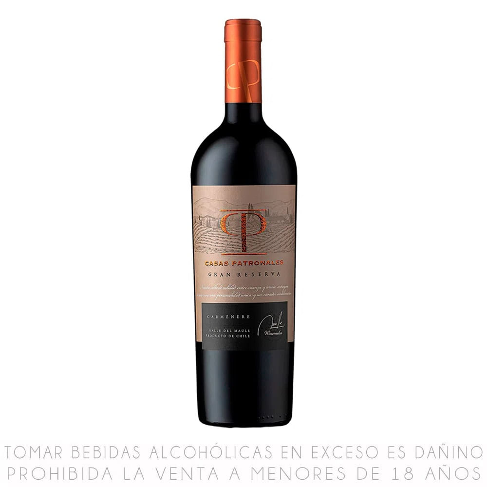 Vino Tinto Carménère Casas Patronales Gran Reserva Botella 750ml