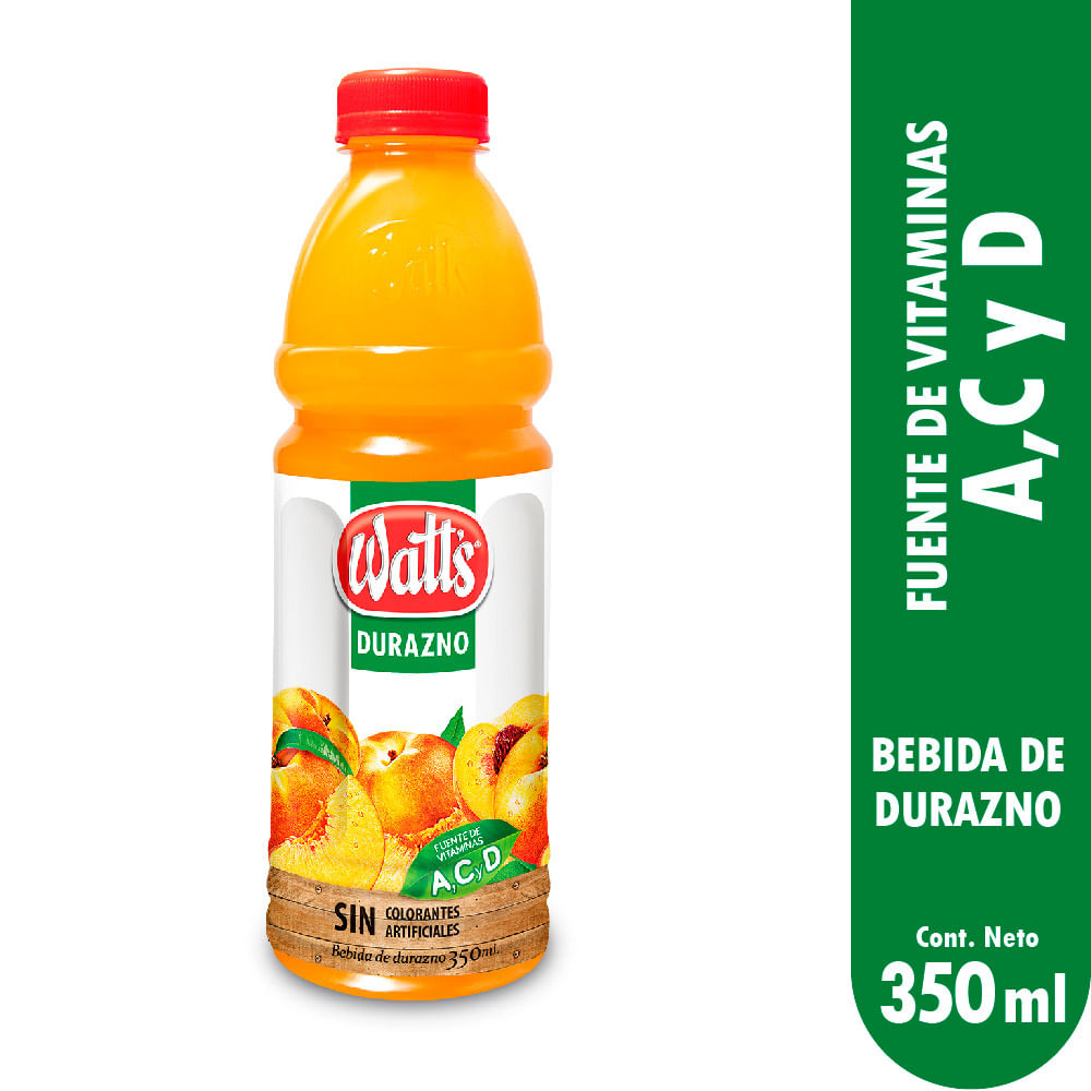 Bebida de Durazno Watts Botella 350ml