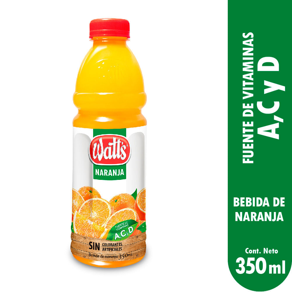 Bebida de Naranja Watts Botella 350ml