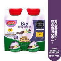 Pack x4 Alimento Fermentado Vainilla Francesa Laive Bio Defensa 100ml