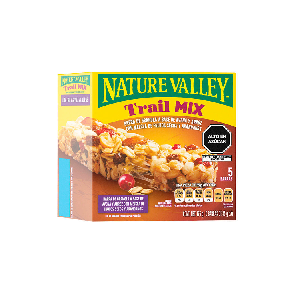 Barra de Granola Nature Valley Trail Mix 5un. Wong