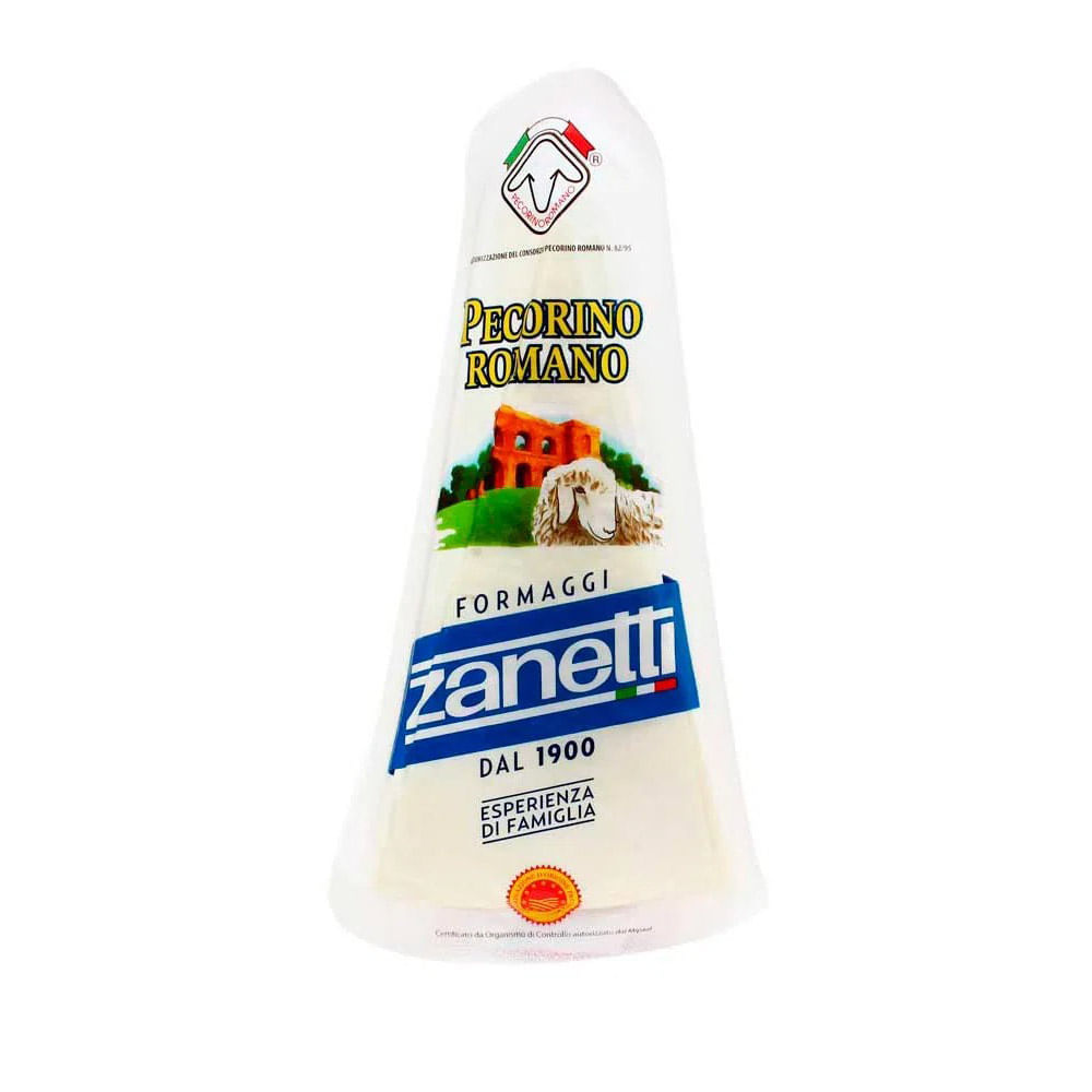 Queso Duro Pecorino Romano Zanetti Cuña 200 gr