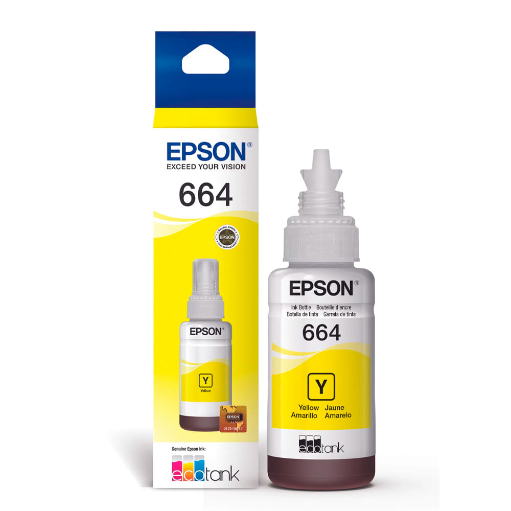 Epson Botella de Tinta T664 Amarillo 70ml